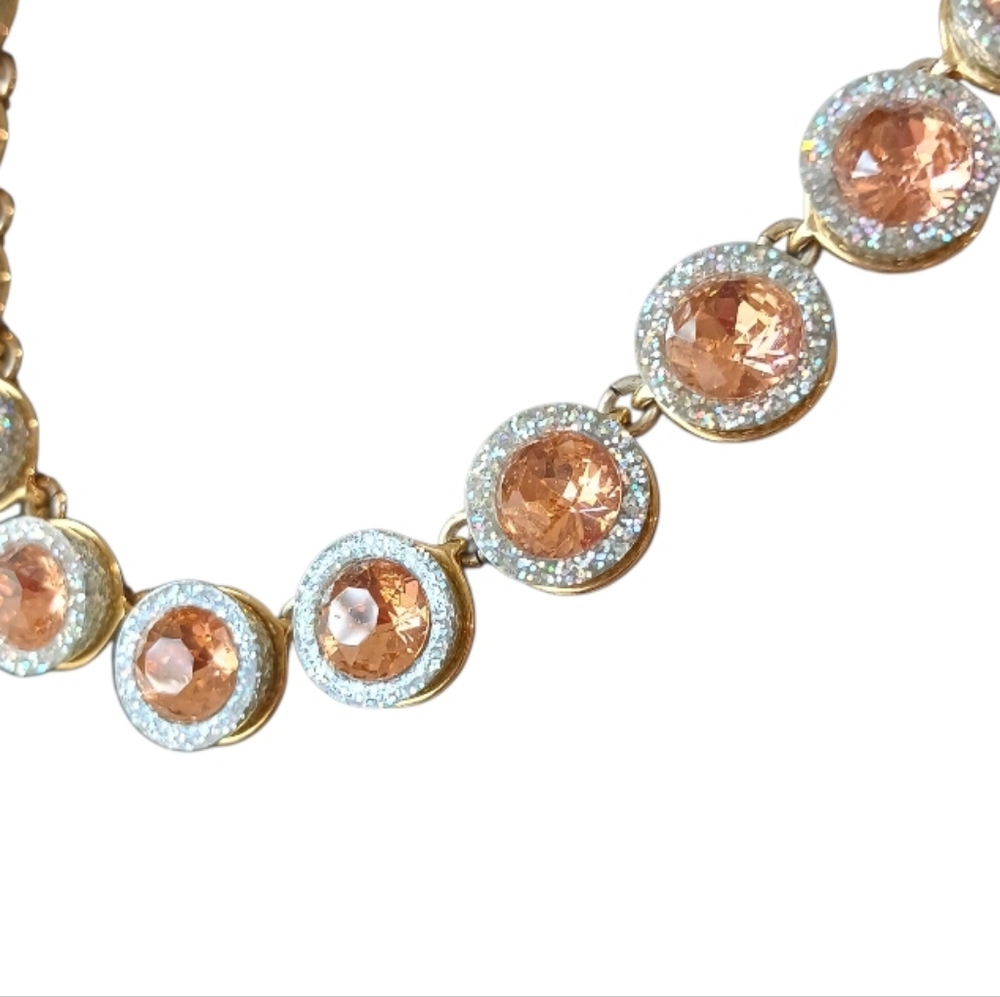 J. Crew Brulee Cupcake Glitter Crystal Necklace - Picture 3 of 9
